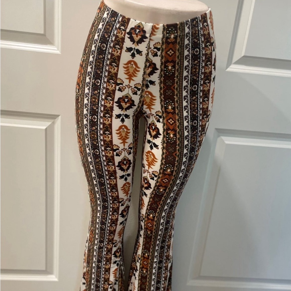High Waist Wide Leg Long Bell Bottom Yoga Pants.